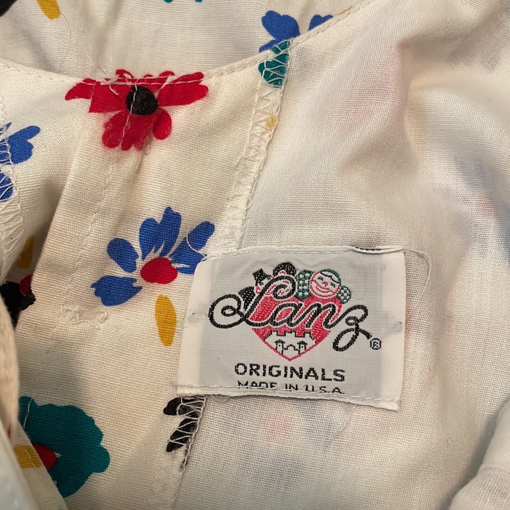 SOLD 90’s VTG Lanz Originals scoop Back dress matching crop jacket S M - Picture 10 of 13